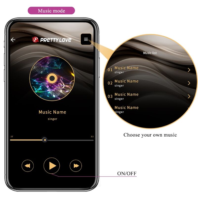 PRETTY LOVE - JEFFERSON APP CONTROLLED ANAL PLUG PURPLE - Bild 2