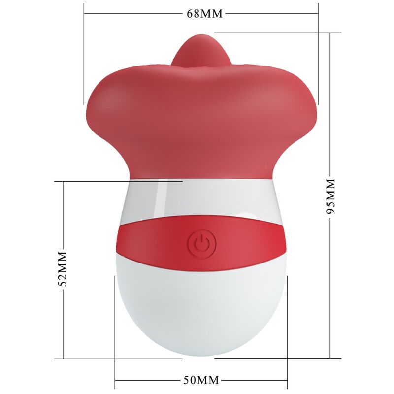 PRETTY LOVE - MINA TONGUE STIMULATOR LIGHT RED - Bild 8