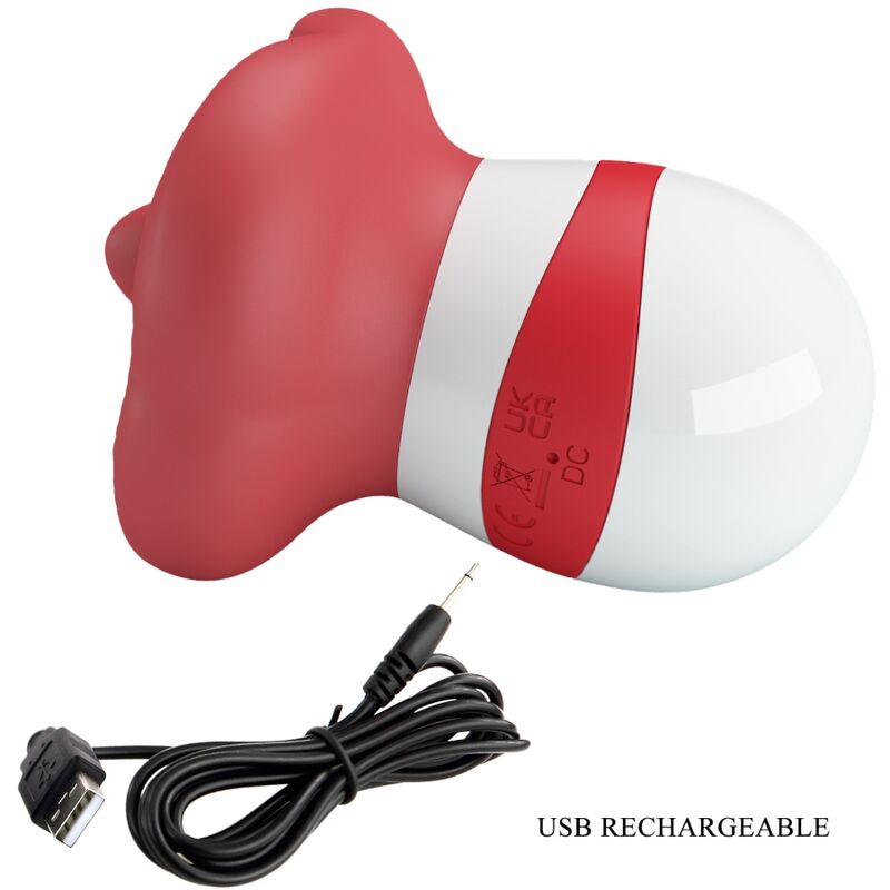 PRETTY LOVE - MINA TONGUE STIMULATOR LIGHT RED - Bild 4