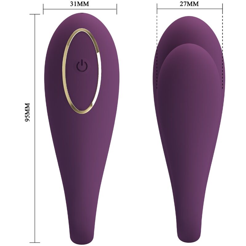 PRETTY LOVE - AUGUST REMOTE GLOBAL DOUBLE PLEASURE VIBRATOR - Bild 16