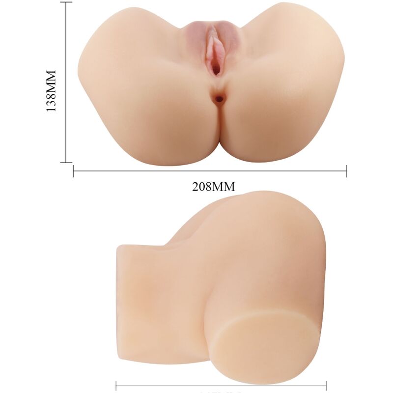 CRAZY BULL - REALISTIC VAGINA AND ANUS HAILEY VIBRATOR - Bild 5