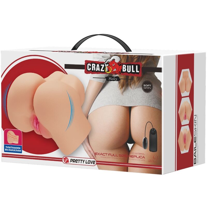 CRAZY BULL - REALISTIC VAGINA AND ANUS HAILEY VIBRATOR - Bild 8