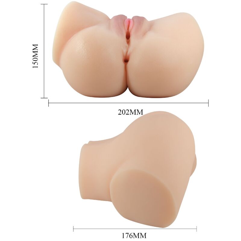 CRAZY BULL - REALISTIC VAGINA AND ANUS EMILIA VIBRATOR - Bild 6