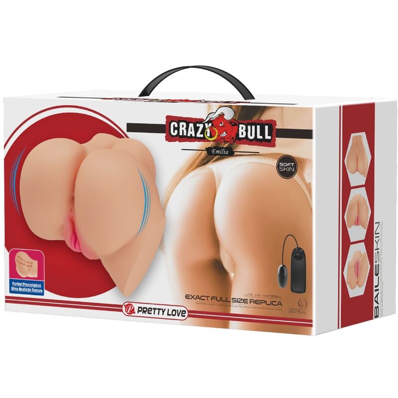 Alternative view of CRAZY BULL - REALISTIC VAGINA AND ANUS EMILIA VIBRATOR