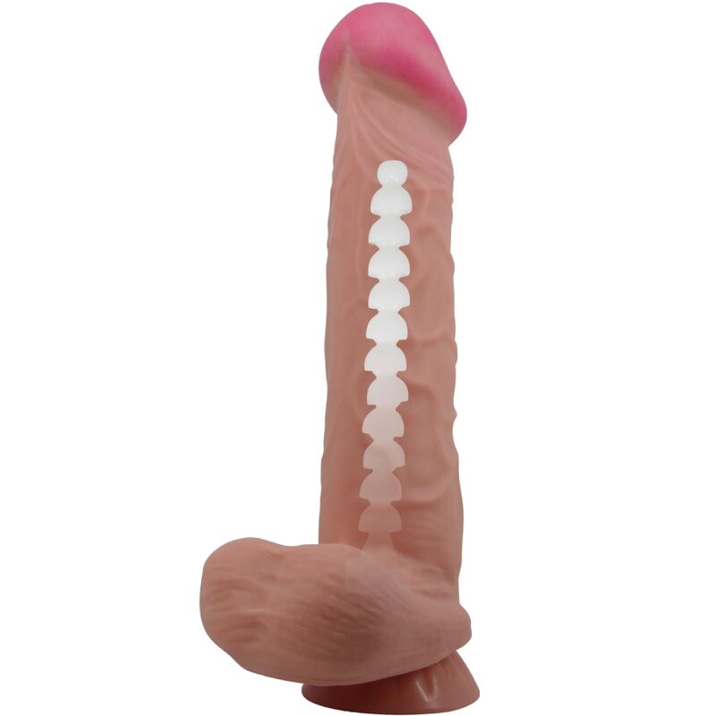PRETTY LOVE - SLIDING SKIN SERIES REALISTIC DILDO WITH SLIDING SKIN SUCTION CUP BROWN 26 CM - Bild 3
