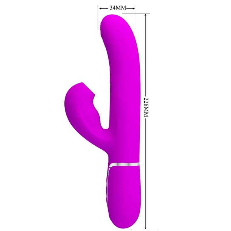 Alternative view of PRETTY LOVE - PERLITA MULTIFUNCTION 3 IN 1 G-SPOT VIBRATOR VIOLET