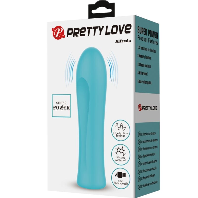 PRETTY LOVE - ALFREDA SUPER POWER VIBRATOR AQUA GREEN - Bild 5