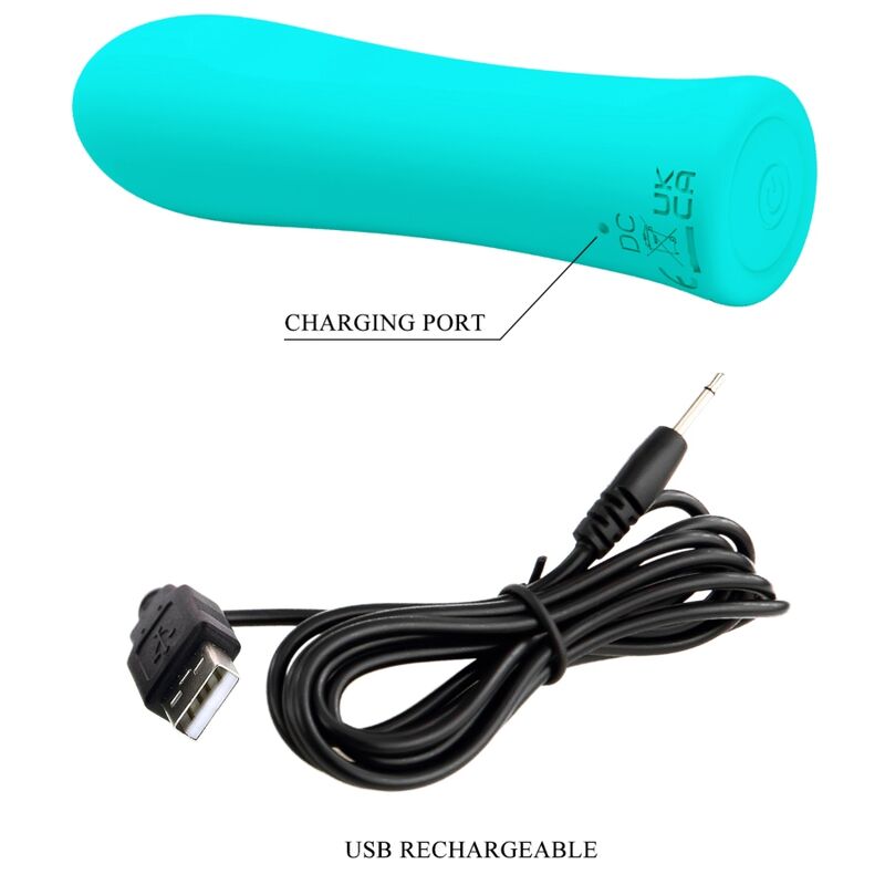 PRETTY LOVE - ALFREDA SUPER POWER VIBRATOR AQUA GREEN - Bild 4