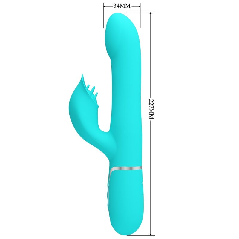 PRETTY LOVE - RABBIT VIBRATOR PEARLS AQUA GREEN - Bild 7