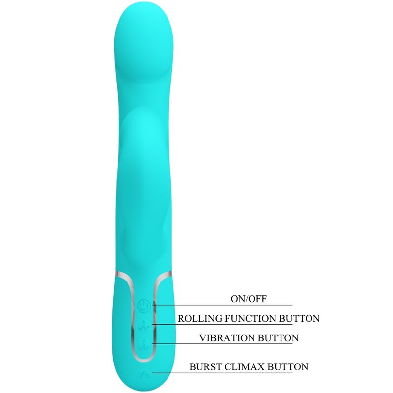 PRETTY LOVE - RABBIT VIBRATOR PEARLS AQUA GREEN - Bild 8