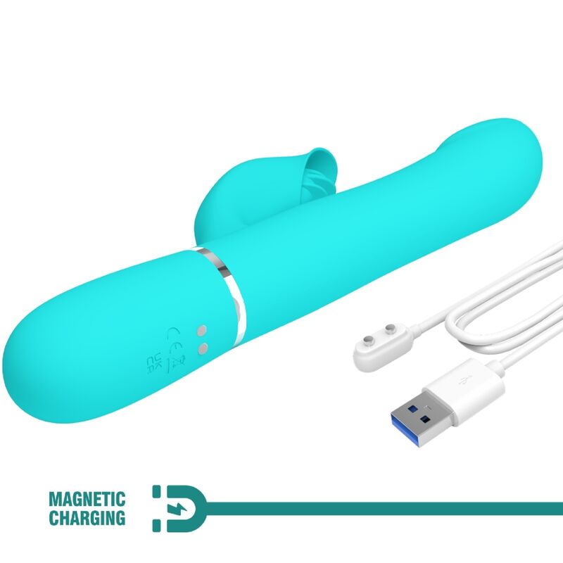 PRETTY LOVE - RABBIT VIBRATOR PEARLS AQUA GREEN - Bild 9