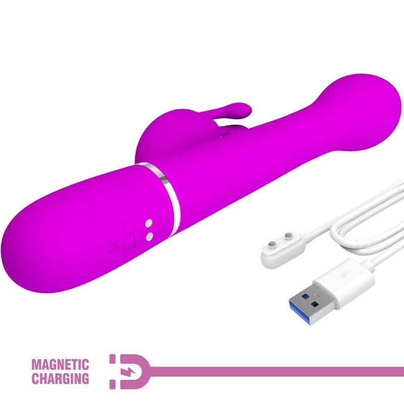 PRETTY LOVE - DEJON RABBIT VIBRATOR 3 IN 1 MULTIFUNCTION VIOLET - Bild 11