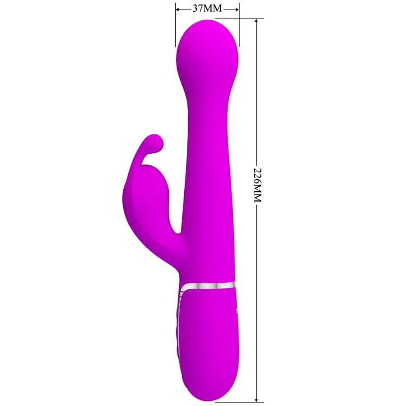 PRETTY LOVE - DEJON RABBIT VIBRATOR 3 IN 1 MULTIFUNCTION VIOLET - Bild 10