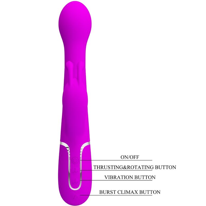 PRETTY LOVE - DEJON RABBIT VIBRATOR 3 IN 1 MULTIFUNCTION VIOLET - Bild 9