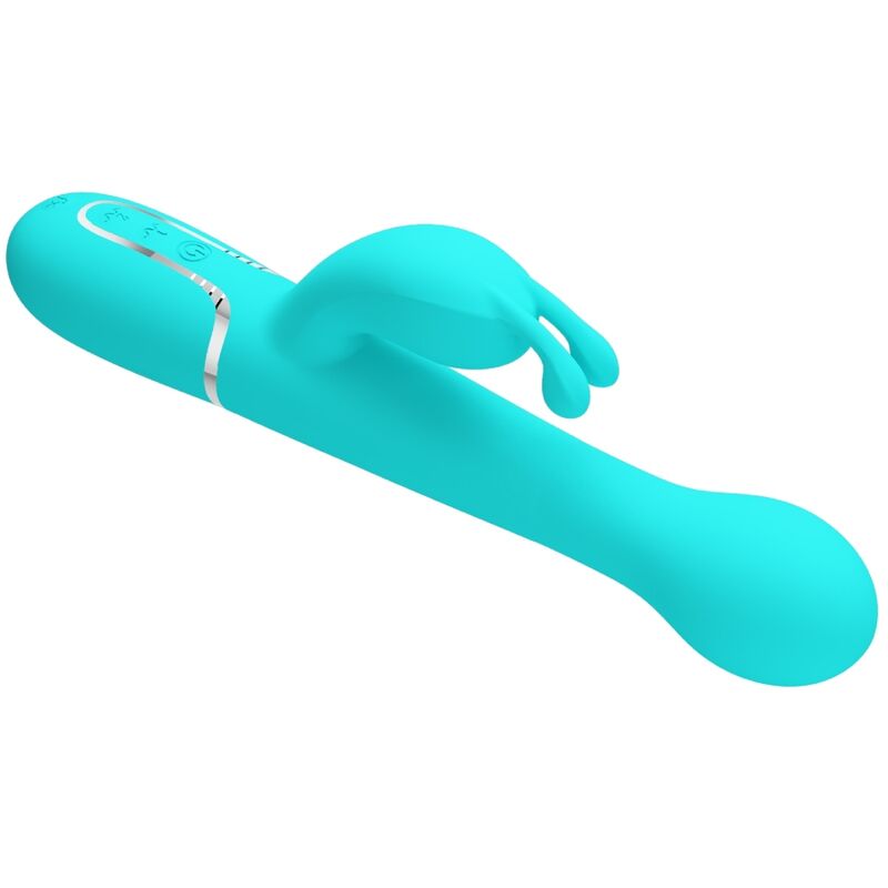 PRETTY LOVE - DEJON RABBIT VIBRATOR 3 IN 1 MULTIFUNCTION AQUA GREEN - Bild 10