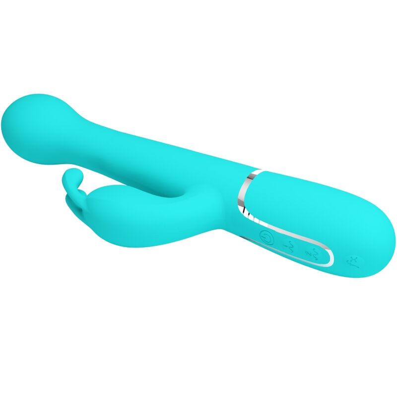 PRETTY LOVE - DEJON RABBIT VIBRATOR 3 IN 1 MULTIFUNCTION AQUA GREEN - Bild 9