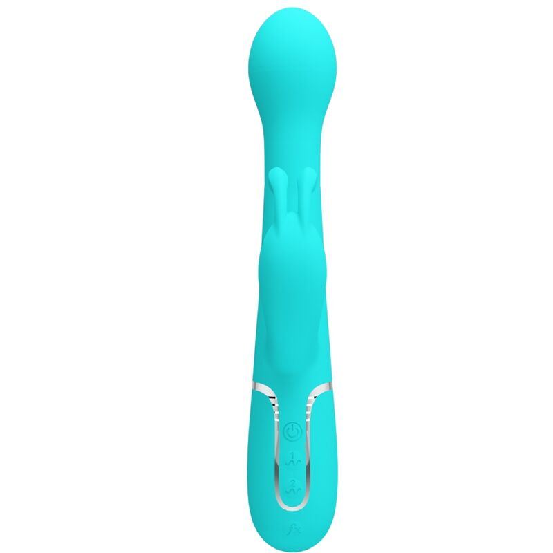 PRETTY LOVE - DEJON RABBIT VIBRATOR 3 IN 1 MULTIFUNCTION AQUA GREEN - Bild 7