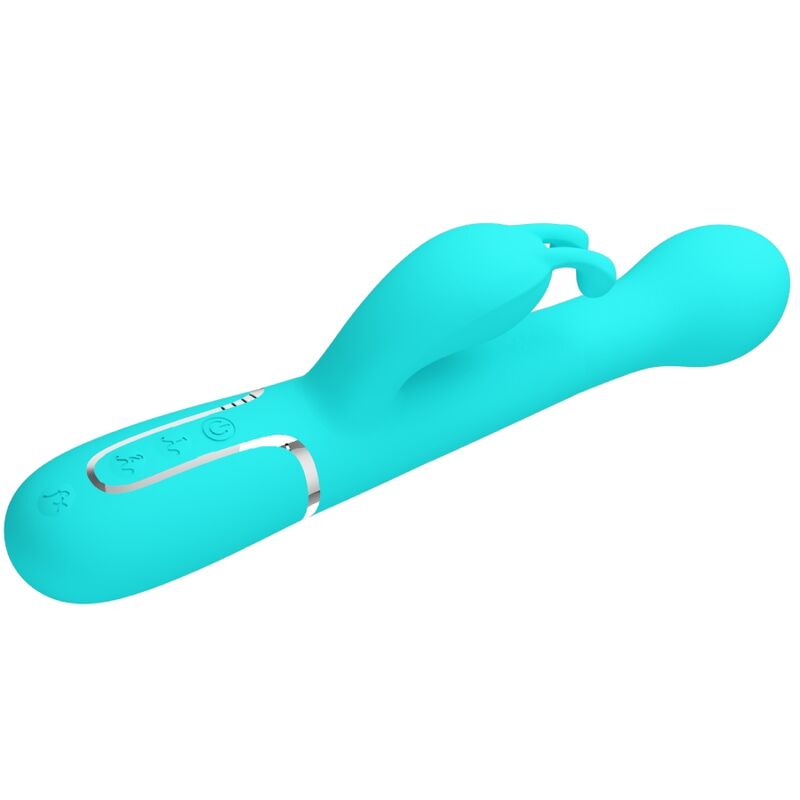 PRETTY LOVE - DEJON RABBIT VIBRATOR 3 IN 1 MULTIFUNCTION AQUA GREEN - Bild 6