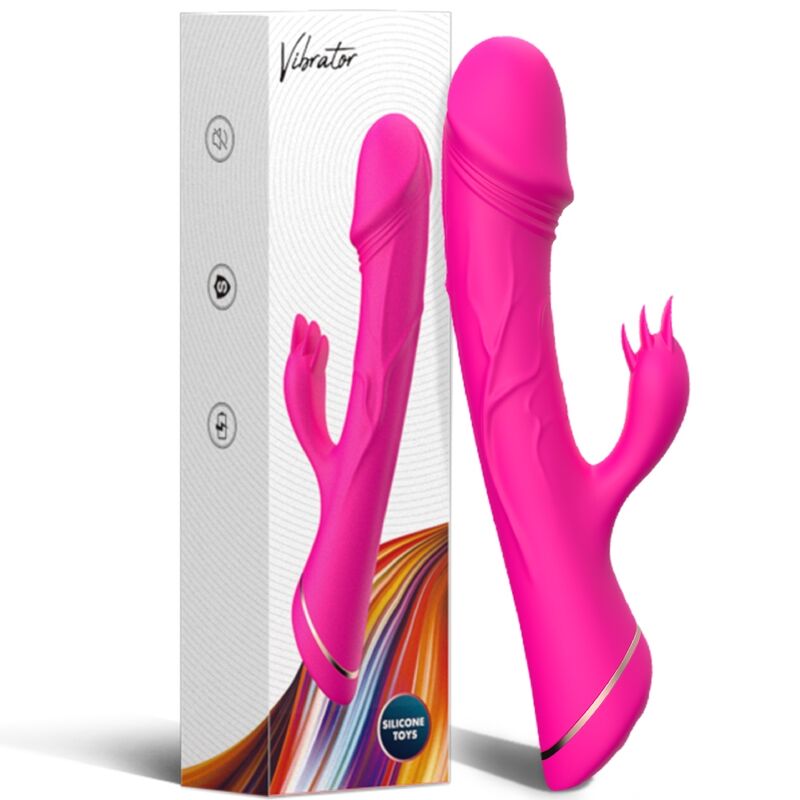 Alternative view of ARMONY - DILDO VIBRATOR RABBIT SILICONE FUCHSIA