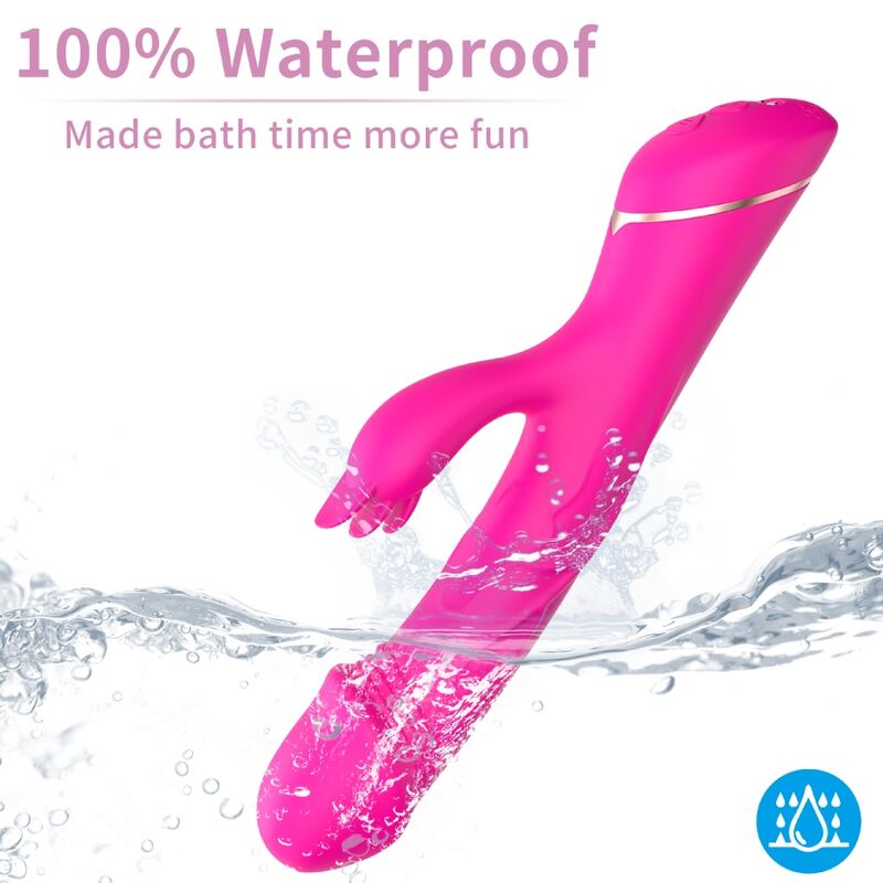 ARMONY - DILDO VIBRATOR RABBIT SILICONE FUCHSIA - Bild 5