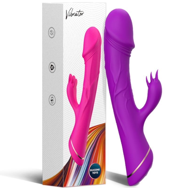 ARMONY - DILDO VIBRATOR RABBIT SILICONE PURPLE - Bild 6