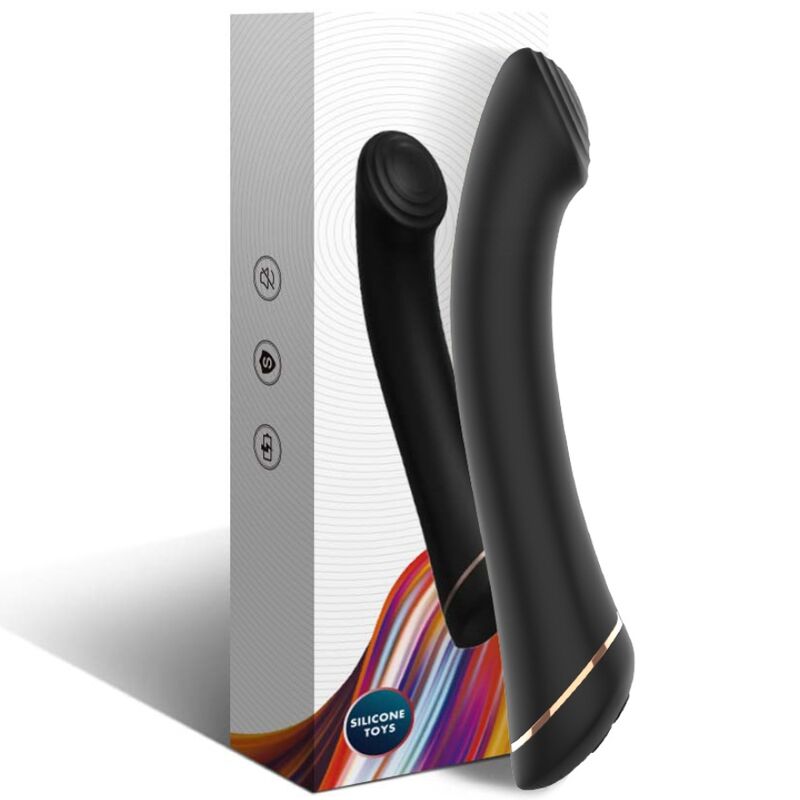ARMONY - VIBRATOR FALT HEAD SILICONE BLACK - Bild 4