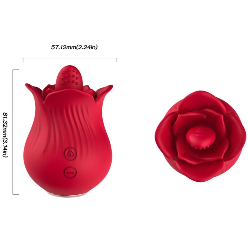 ARMONY - ROSE VIBRATOR & STIMULATOR RED - Bild 4