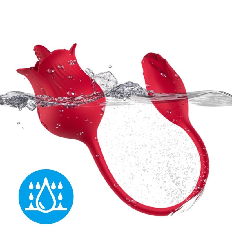ARMONY - PINK CLITORIS STIMULATOR VIBRATOR WITH TAIL 10 MODES RED - Bild 4