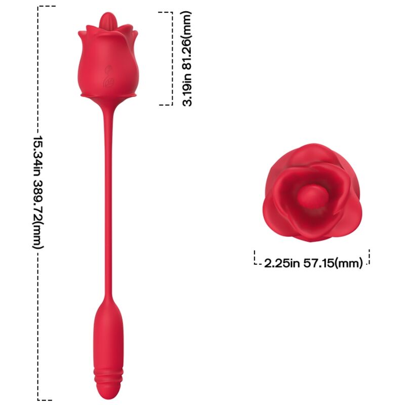 ARMONY - 3-IN-1 PINK, STIMULATOR, SUCTION AND UP&DOWN WITH RED TAIL - Bild 4