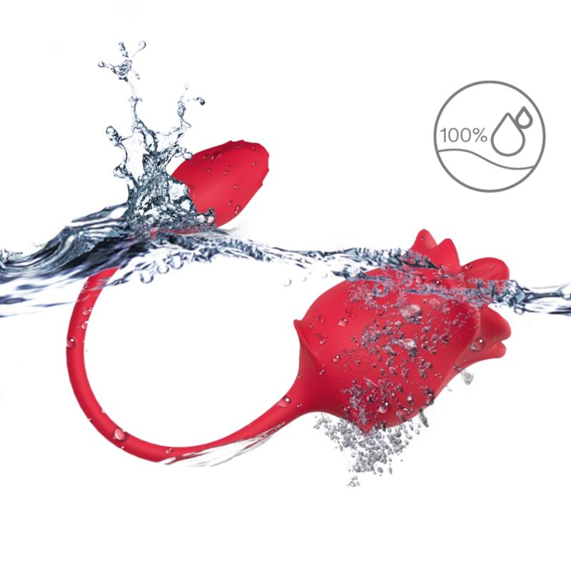 ARMONY - PINK 2 IN 1 SUCTION STIMULATOR & VIBRATOR 10 MODES WITH RED TAIL - Bild 3