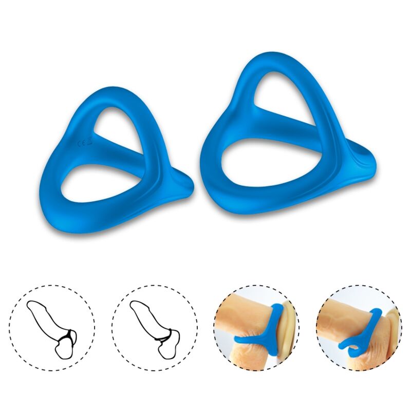 ARMONY - TRESOR DOUBLE SILICONE RING BLUE - Bild 2