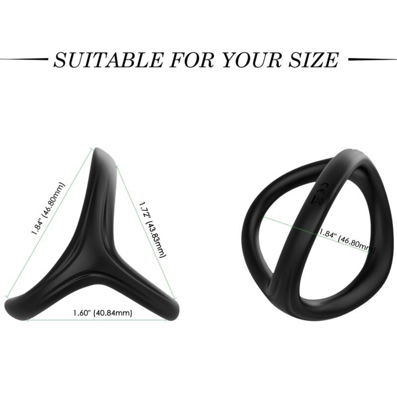 ARMONY - TRESOR DOUBLE SILICONE RING BLACK - Bild 2