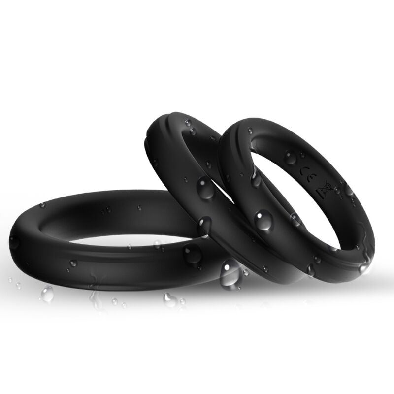 ARMONY - TRIPLE SILICONE RING BLACK - Bild 4