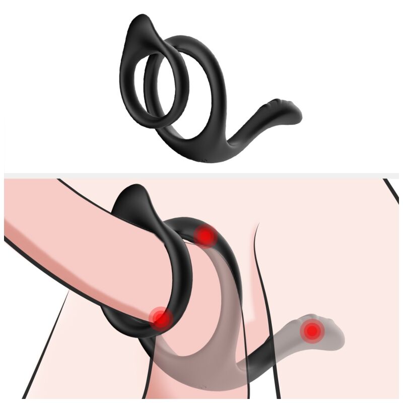 ARMONY - TAIL DOUBLE ANAL RING BLACK - Bild 3