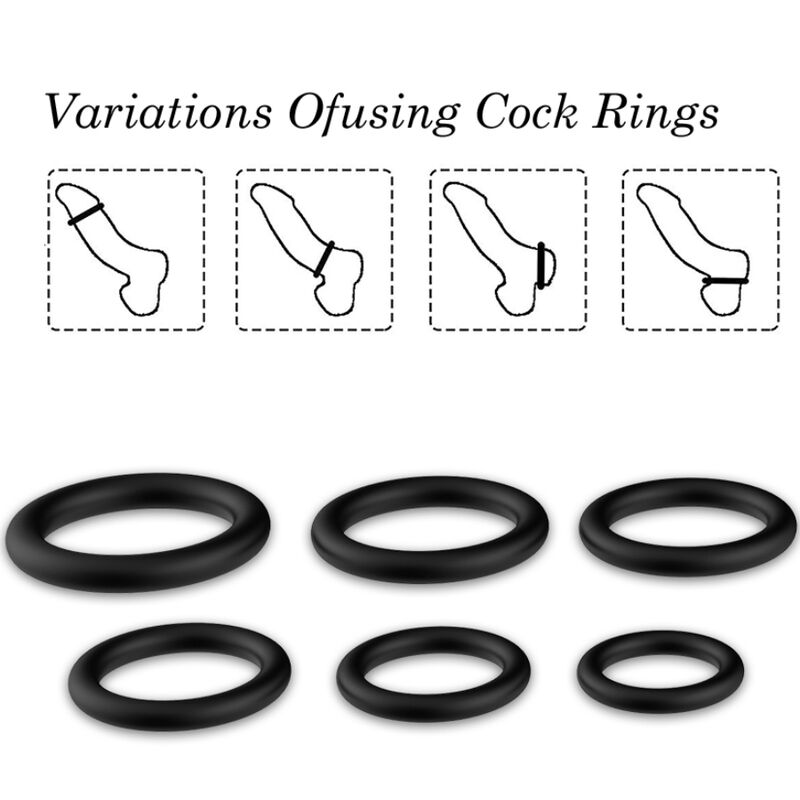 ARMONY - RINGS SILICONE BLACK - Bild 3
