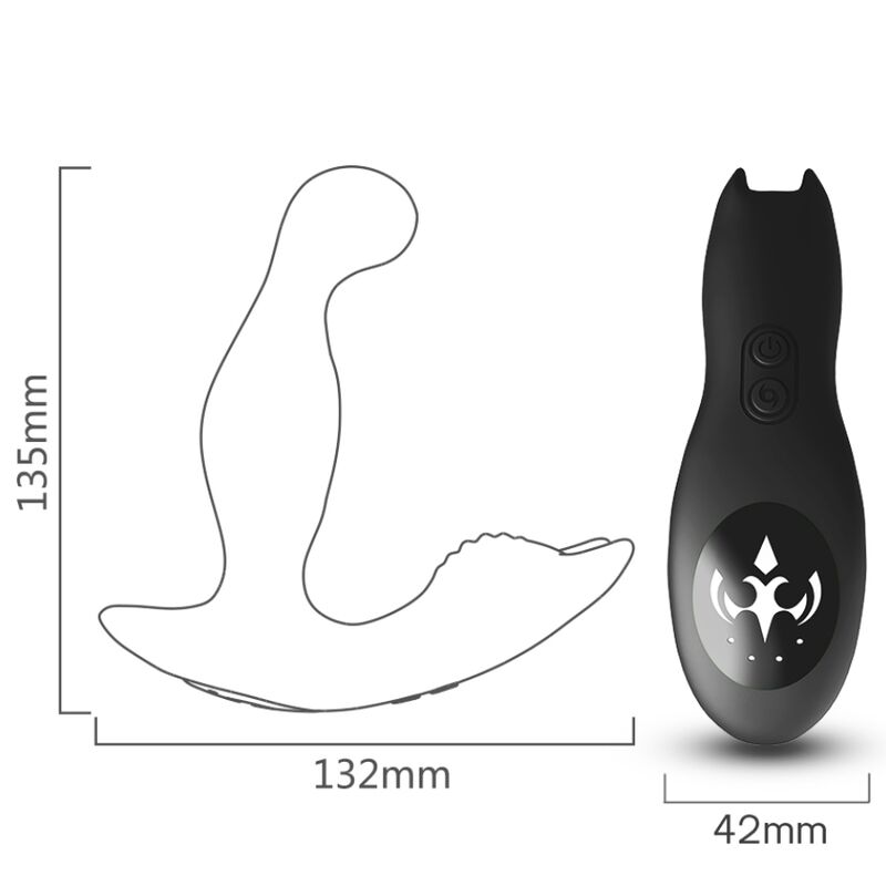 ARMONY - BAT KING VIBRATOR ANAL PROSTATE ROTATOR REMOTE CONTROL BLACK - Bild 4