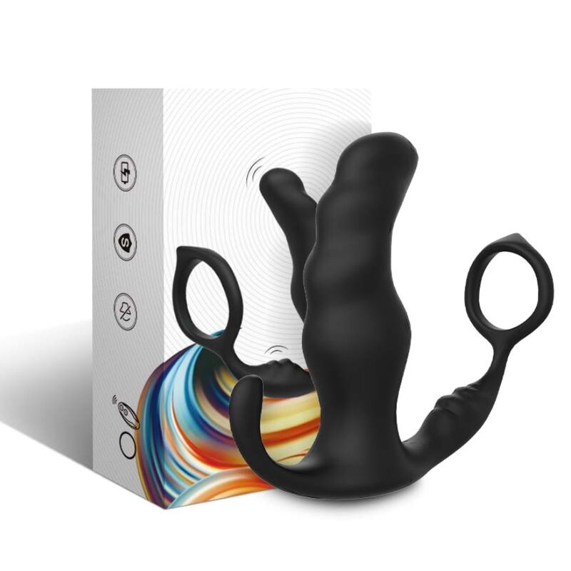 Alternative view of ARMONY - KNIGHT VIBRATOR ANAL PROSTATE & RING REMOTE CONTROL BLACK
