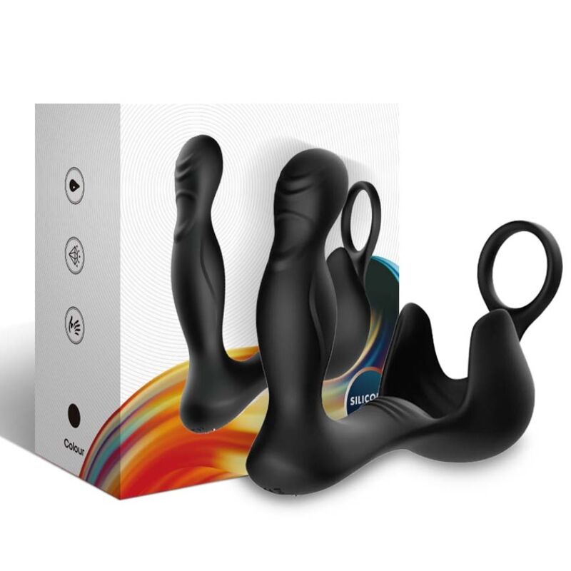 ARMONY - SURROUND VIBRATOR ANAL & STIMULATOR TESTICULOS & RING REMOTE CONTROL BLACK - Bild 3