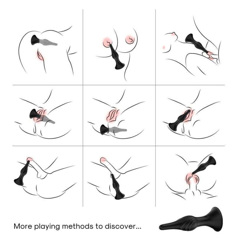 ARMONY - VIBRATOR & ANAL PLUG REMOTE CONTROL BLACK - Bild 3