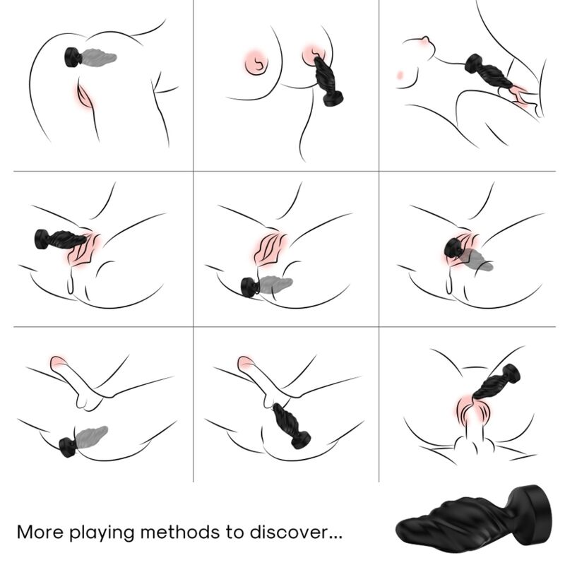 ARMONY - VIBRATOR & ANAL PLUG REMOTE CONTROL BLACK - Bild 3