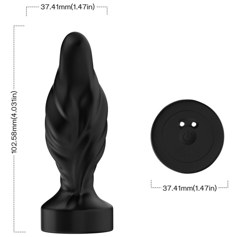 ARMONY - VIBRATOR & ANAL PLUG REMOTE CONTROL BLACK - Bild 4