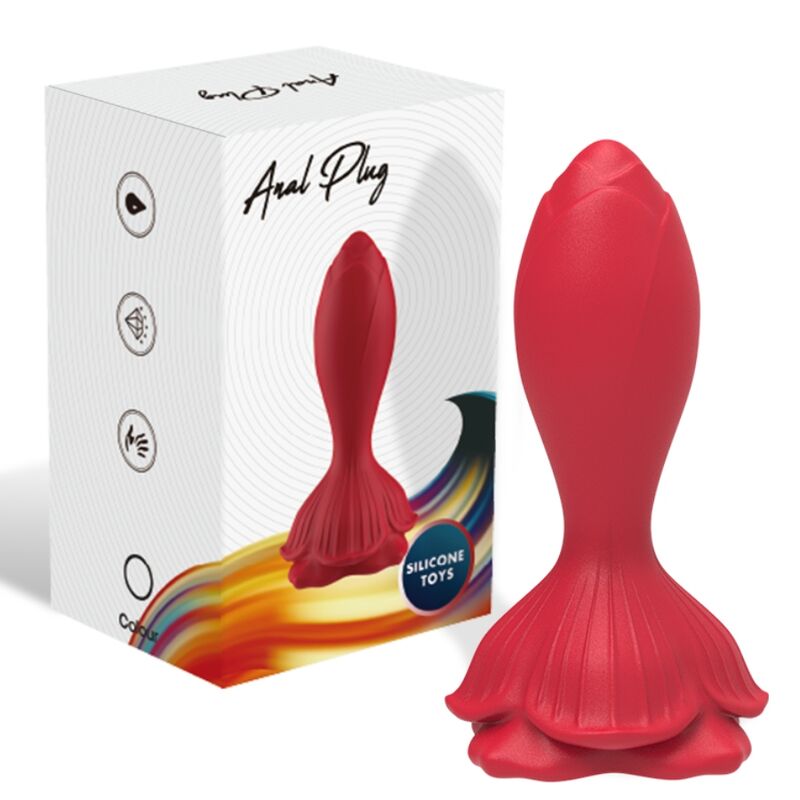 Alternative view of ARMONY - PINK VIBRATOR & ANAL PLUG SMALL REMOTE CONTROL RED