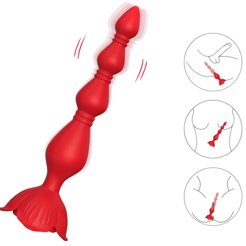 ARMONY - PINK VIBRATOR PAGODA & ANAL PLUG RED - Bild 3