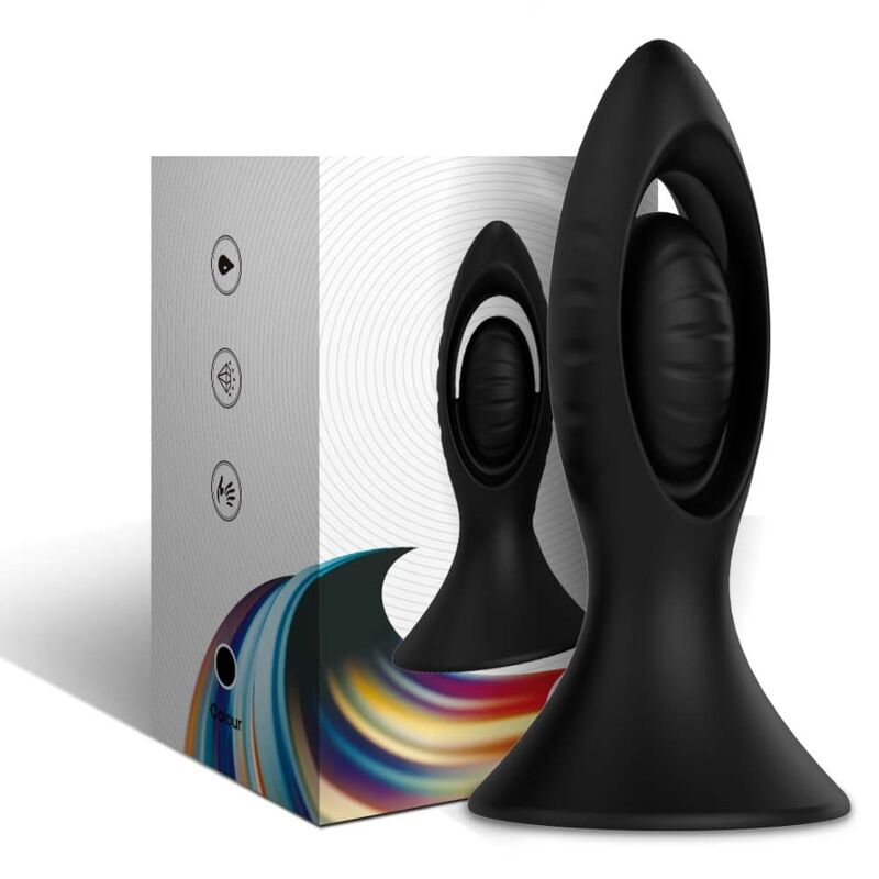 Alternative view of ARMONY - VIBRATOR & ANAL PLUG SILICONE BLACK