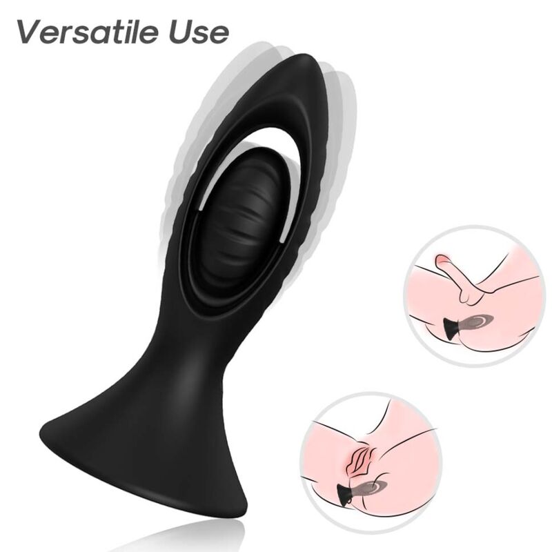 ARMONY - VIBRATOR & ANAL PLUG SILICONE BLACK - Bild 4