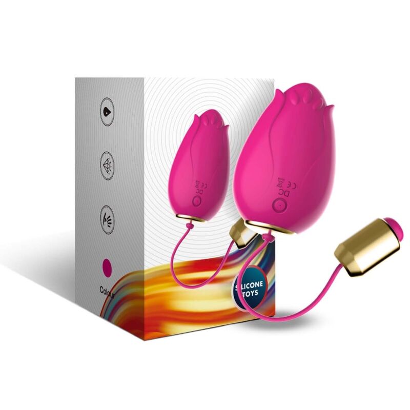 Alternative view of ARMONY - MANDALA EGG VIBRATOR G-SPOT REMOTE CONTROL FUCHSIA