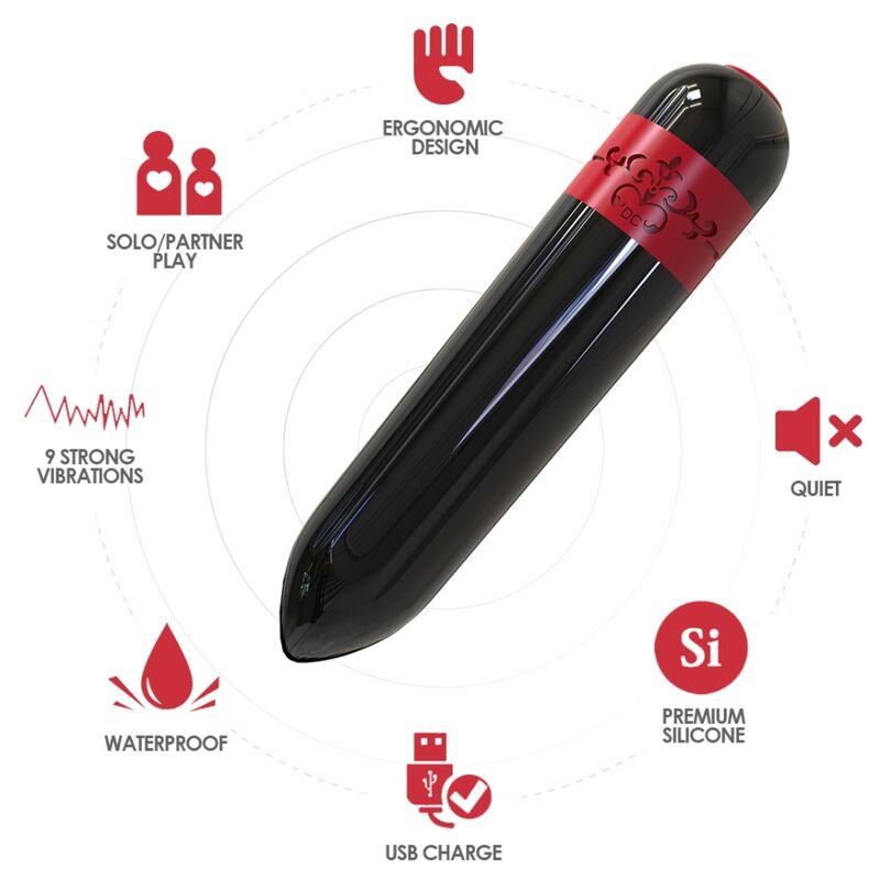 Alternative view of ARMONY - ROCKET VIBRATOR BULLET BLACK