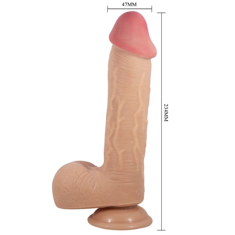 PRETTY LOVE - SLIDING SKIN SERIES REALISTIC DILDO WITH SLIDING SKIN SUCTION CUP FLESH 23.4 CM - Bild 2