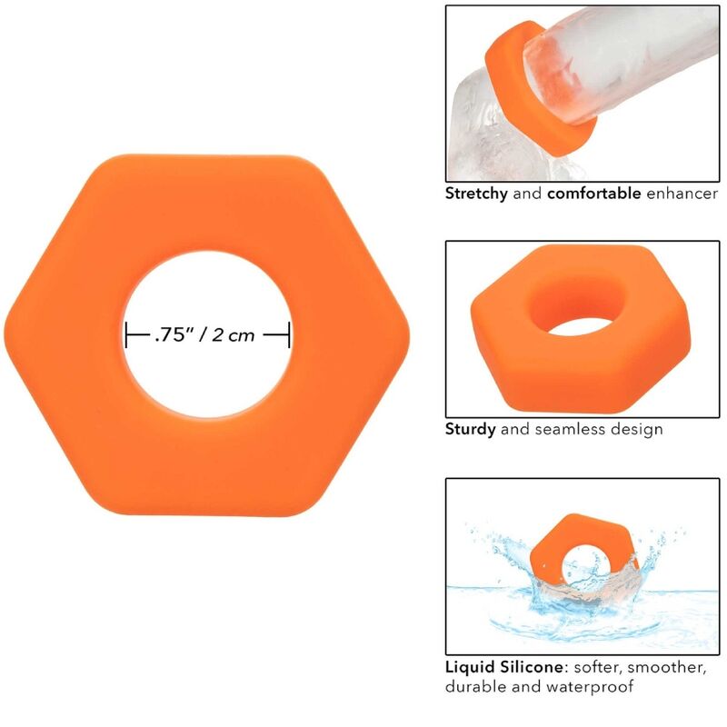 CALEXOTICS - ALPHA PROLONG SEXAGON RING ORANGE - Bild 7