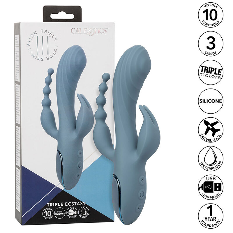 CALEXOTICS - VIBRATOR TRIPLE ECSTASY GREY - Bild 11